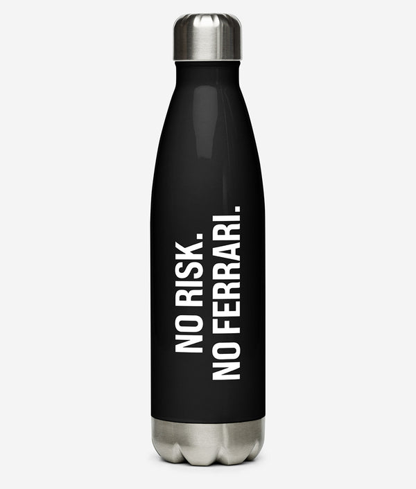 No Risk. No Ferrari. - Stainless steel water bottle